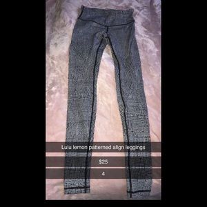 Patterned lululemon leggings